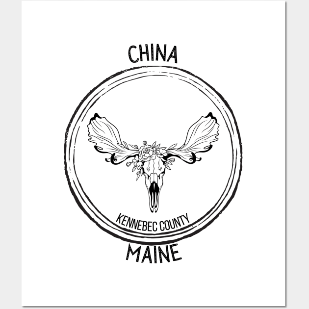 China Maine Moose Wall Art by TrapperWeasel